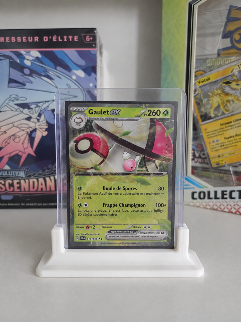Avant : carte de collection sans éclairage